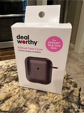 Purple Earbud Case Cover for AirPods 1st & 2nd Gen